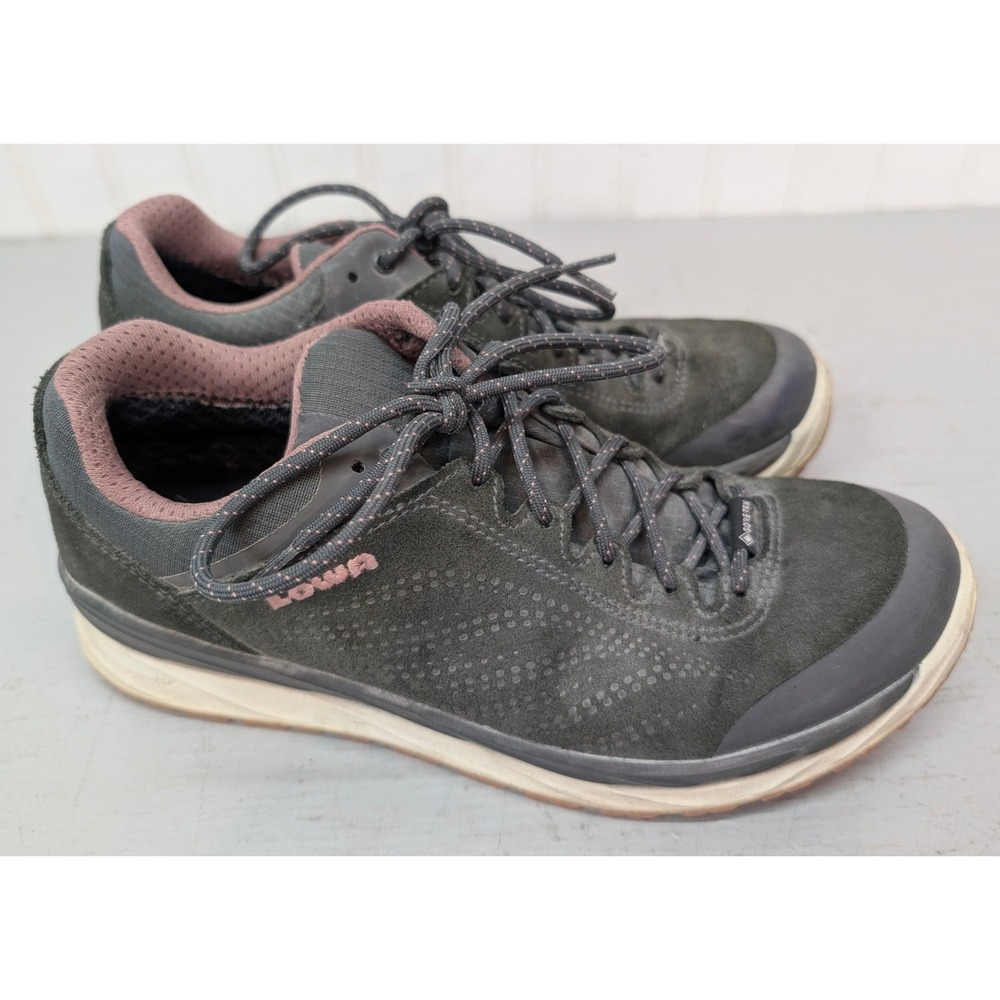 Lowa Malta GTX Lo Hiking Shoes Women's 7.5 Grey Rose Gore-Tex Waterproof Trail